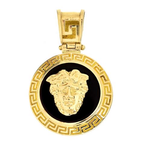 does versace make real gold|14k Gold Versace pendant.